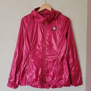 Noel Asmar Equestrian Womens Lightweight Windbreaker Jacket Pink Size XS